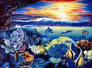 魚の水族館 Painting - イルカ4